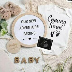 Canlierr 8 Pcs Pregnancy Announcement Set